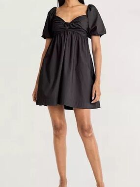 The Good Journey Bubble-Hem Retro Puff Sleeve Mini Dress, 6, NWT